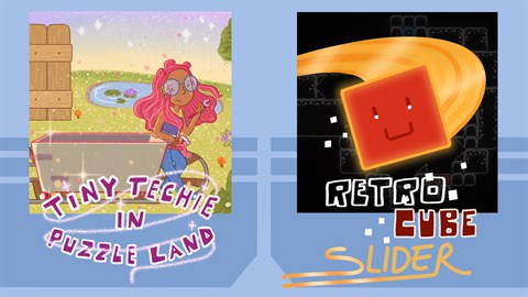 Tiny Techie in Puzzle Land / Retro Cube Slider (Bundle)