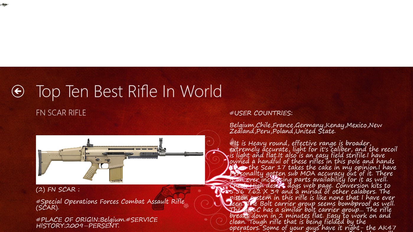 #4. Top Ten Rifles (Windows) 由: Prakash singh