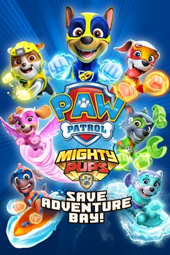 Cover poster for PAW Patrol Mighty Pups Save Adventure Bay