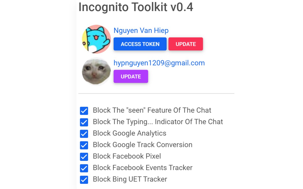 Incognito Toolkit