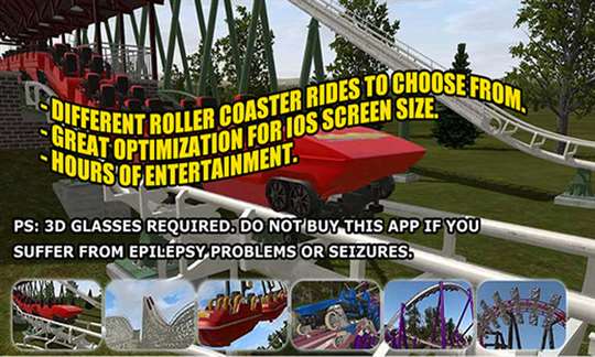 Roller Coasters for Real - 3D Stereo Glasses screenshot 4
