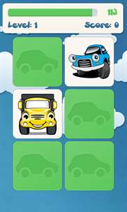Cars Memory game for kids screenshot 2