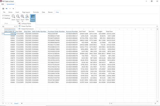 PDF Table to Excel screenshot 5