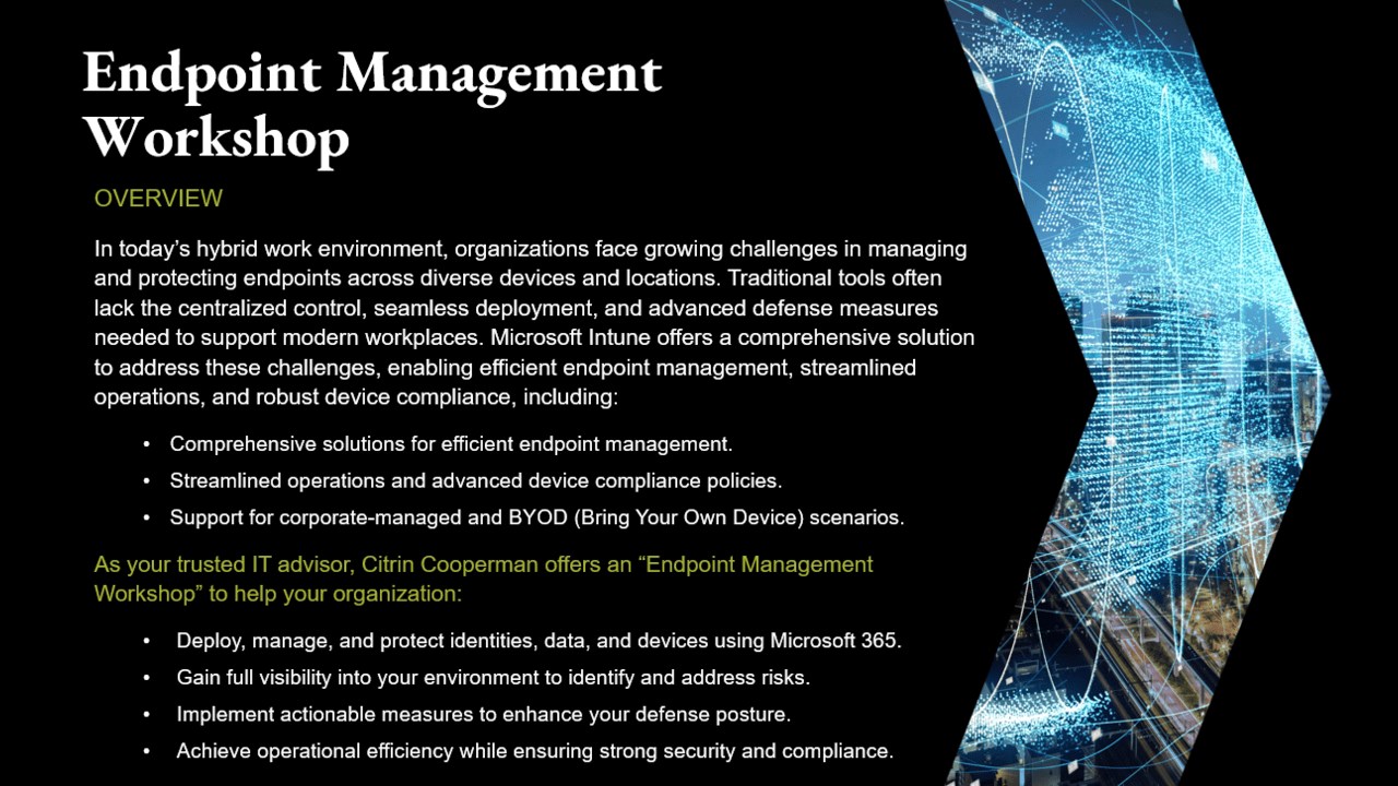 Snapshot 2 of Endpoint Management Workshop