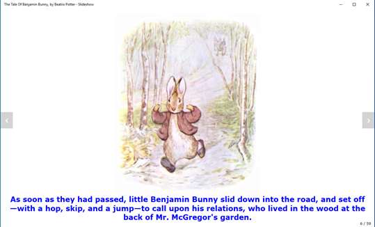 The Tale Of Benjamin Bunny, by Beatrix Potter - Slideshow screenshot 3