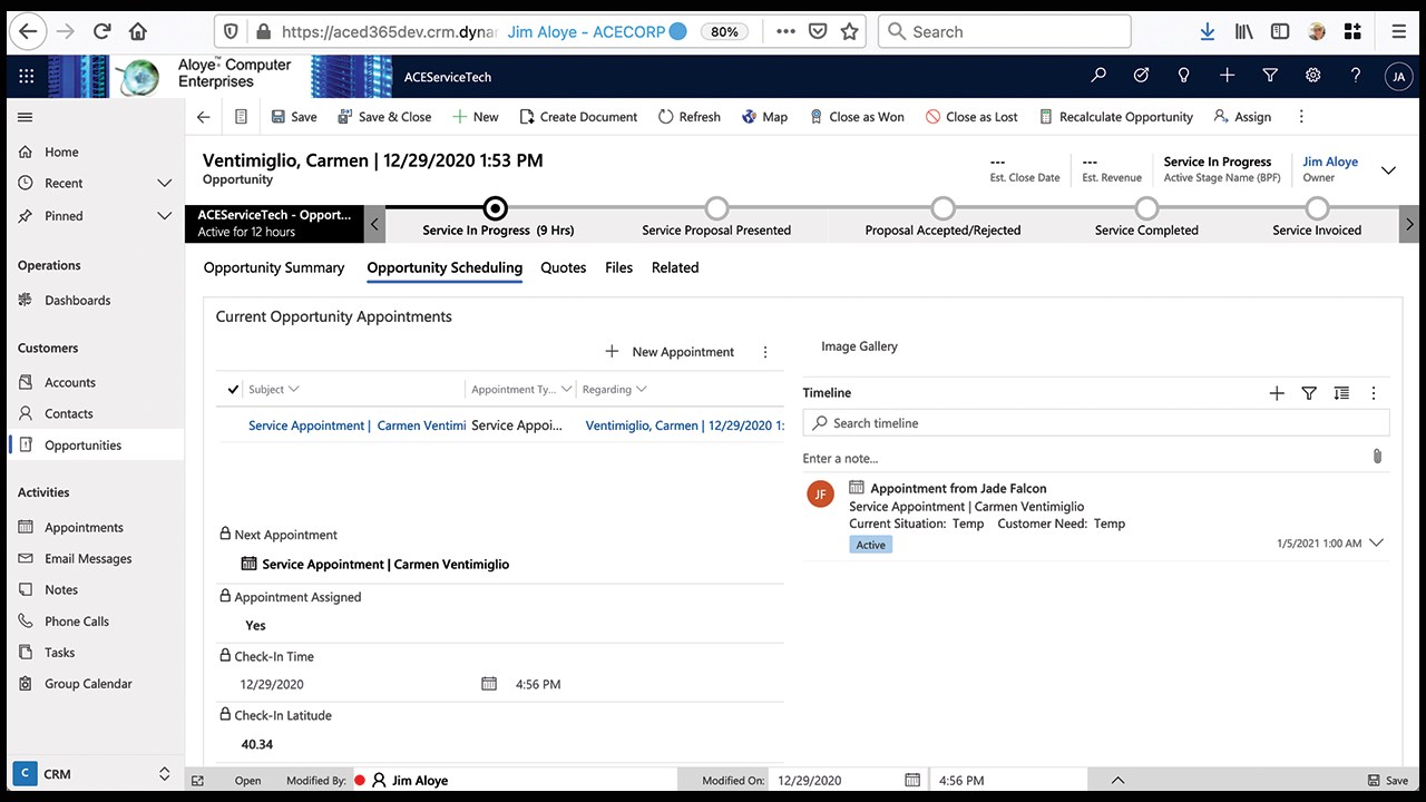 Snapshot 4 of ACE Business Management App for D365 CE