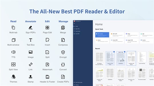 PDF Reader Pro - Free PDF Viewer, PDF Annotator, PDF Editor, PDF Converter, PDF to Word, Merge PDF, Compress PDF, PDF Creator, PDF Splitter, Adobe Fill & Sign screenshot 1