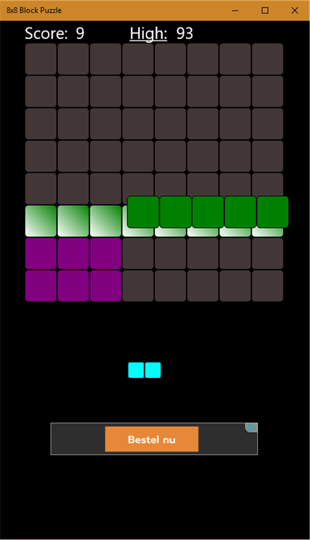 #3. 8x8 Block Puzzle (Windows) Av: pouncing rabbit