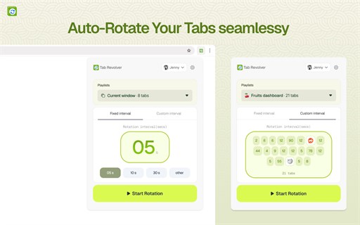 Tab Revolver: Auto Rotate Tabs