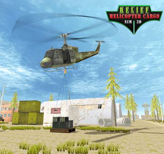 Relief Helicopter Cargo Sim 3D screenshot 1