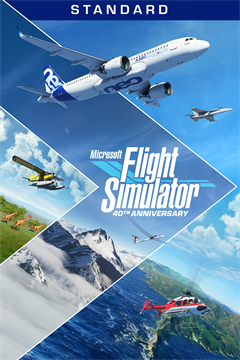 Cover poster for Microsoft Flight Simulator Standard 40th Anniversary Edition