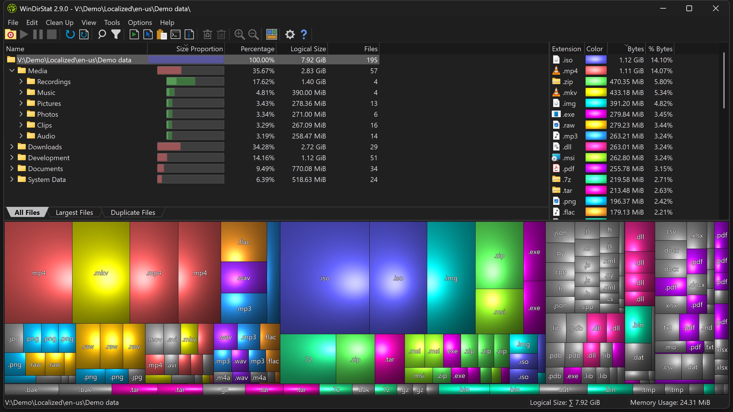 WinDirStat screenshot