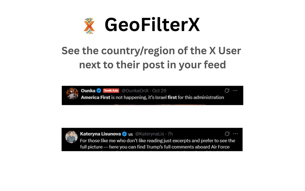 GeoFilterX - Country Filter for X/Twitter