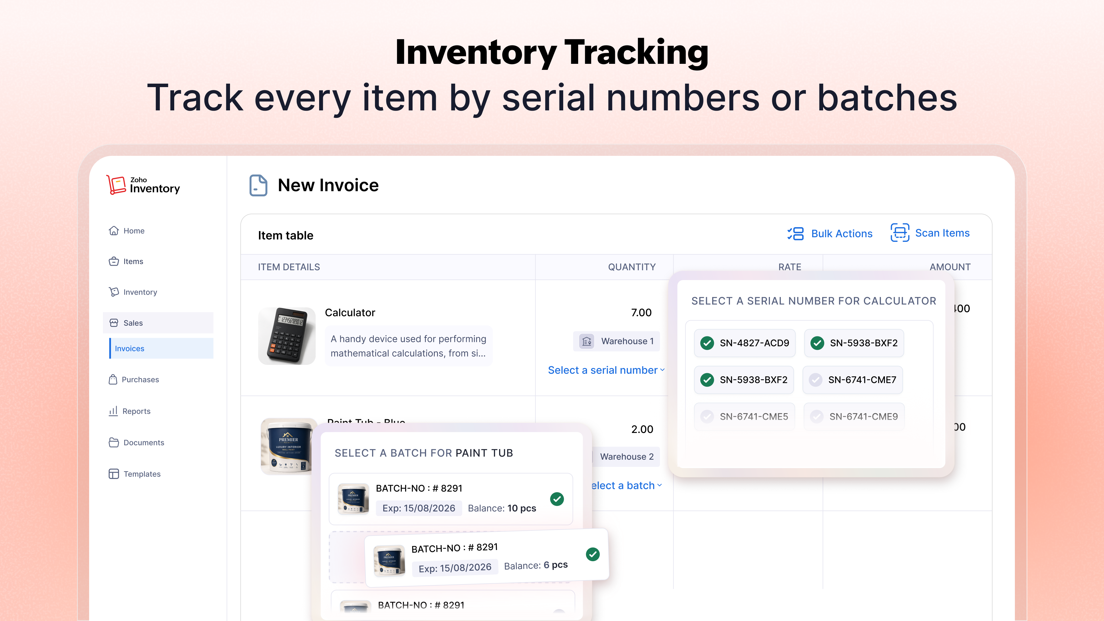 Zoho Inventory – Online inventory & order management software screenshot