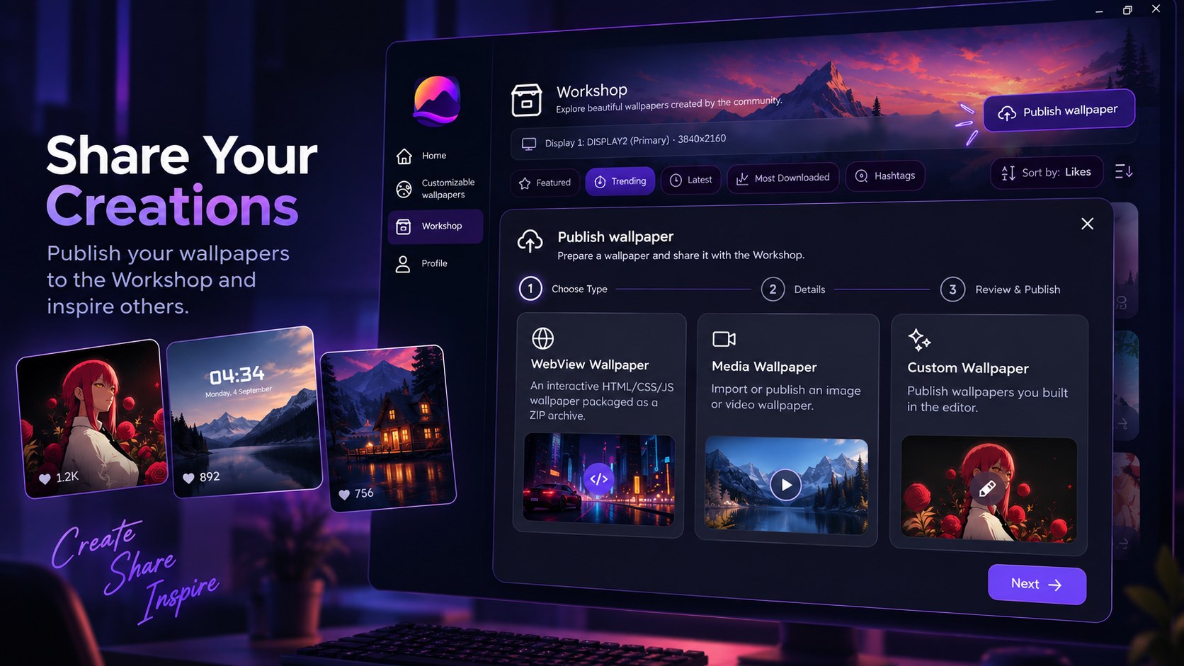 Smart Wallpapers – Create, Discover & Share screenshot
