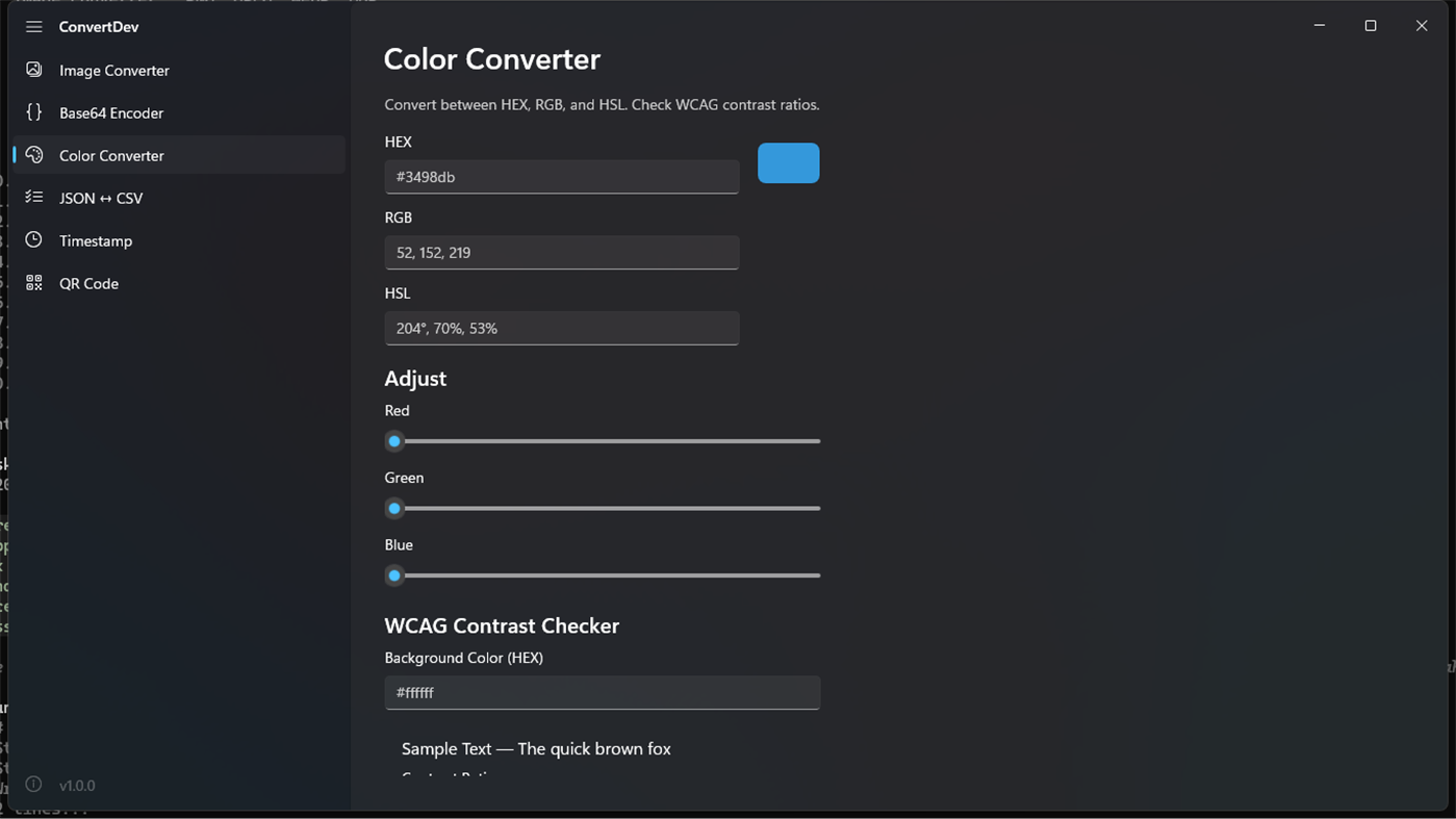 #2. ConvertDev - Universal Converter (Windows) โดย: Meta49
