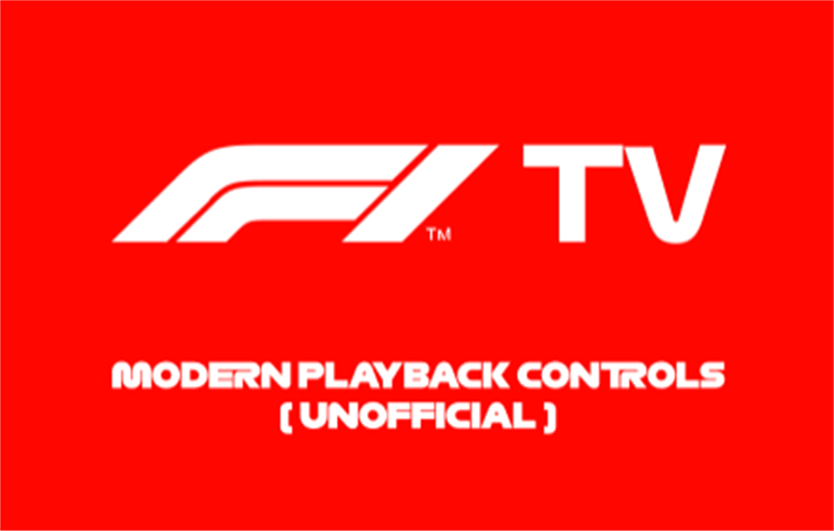 F1 TV Playback Controls