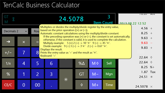 TenCalc Business Calculator screenshot 6