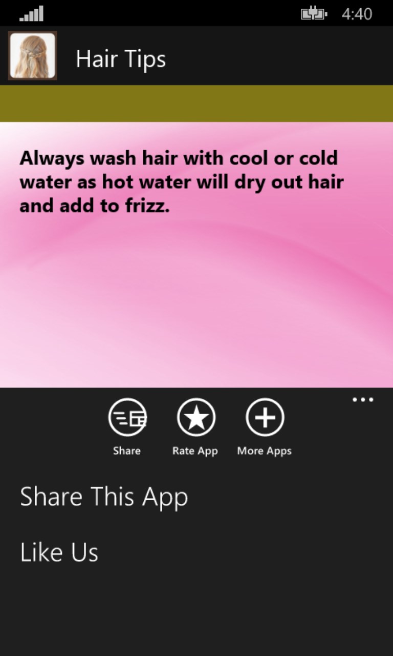 Screenshot 4 Best Hair Tips windows
