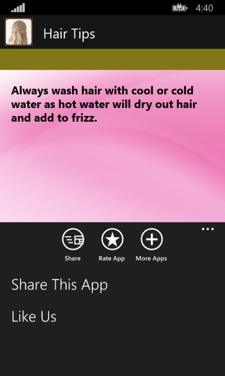 Captura de Pantalla 4 Best Hair Tips windows