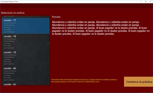Learn Spanish Typing in 1 Hour (Mecanografía española) screenshot 2