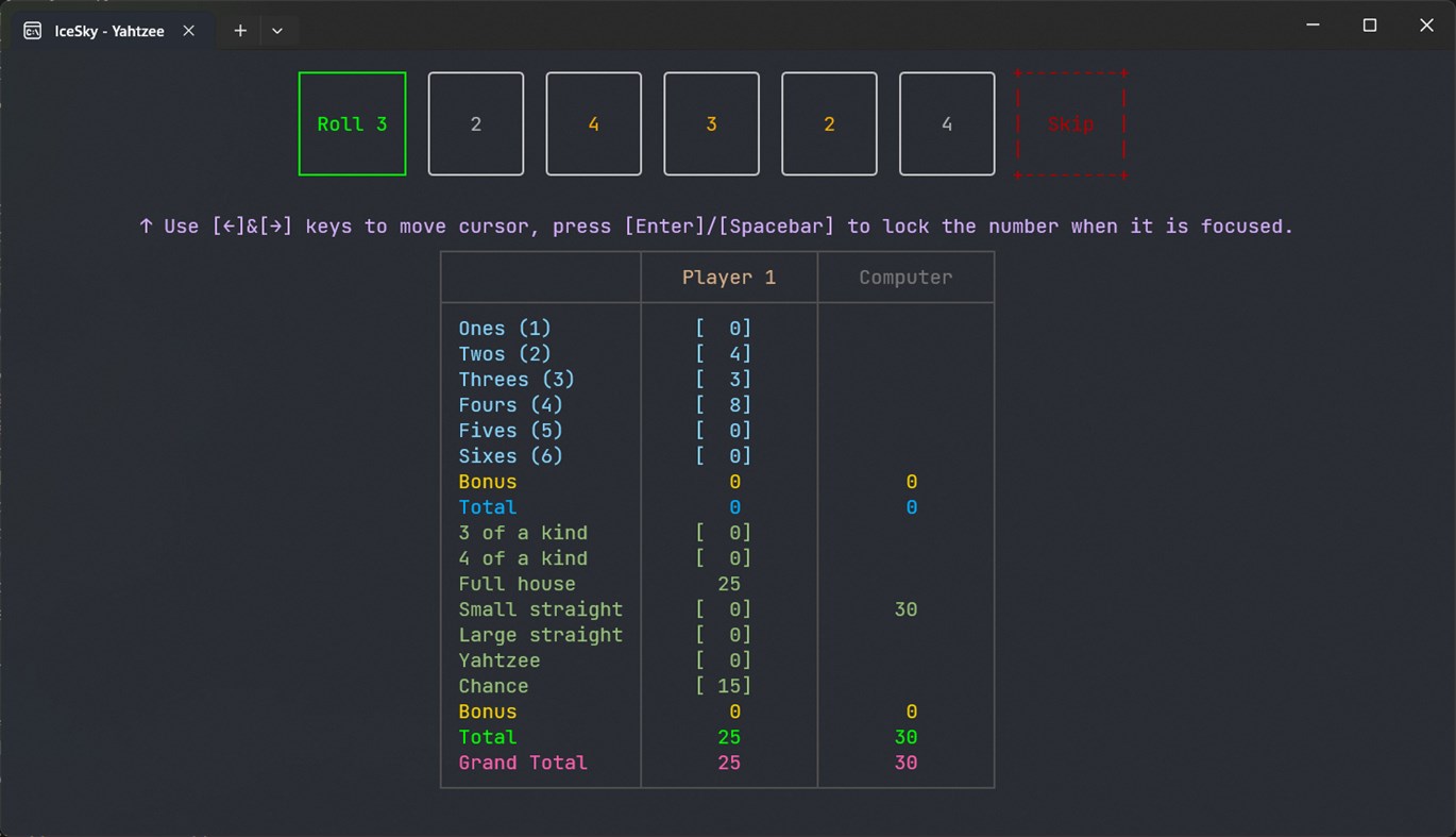 #2. Yahtzee! (Windows) 由: IceSky
