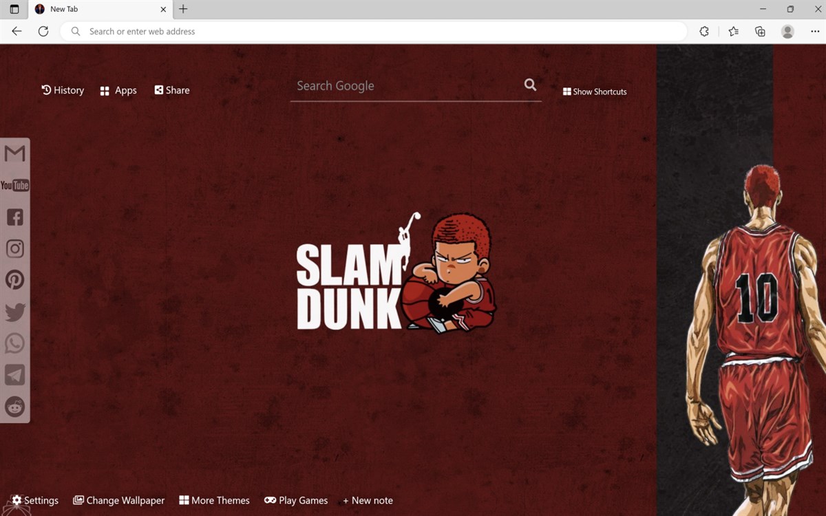 Slam Dunk Wallpaper - Anime New Tab Background