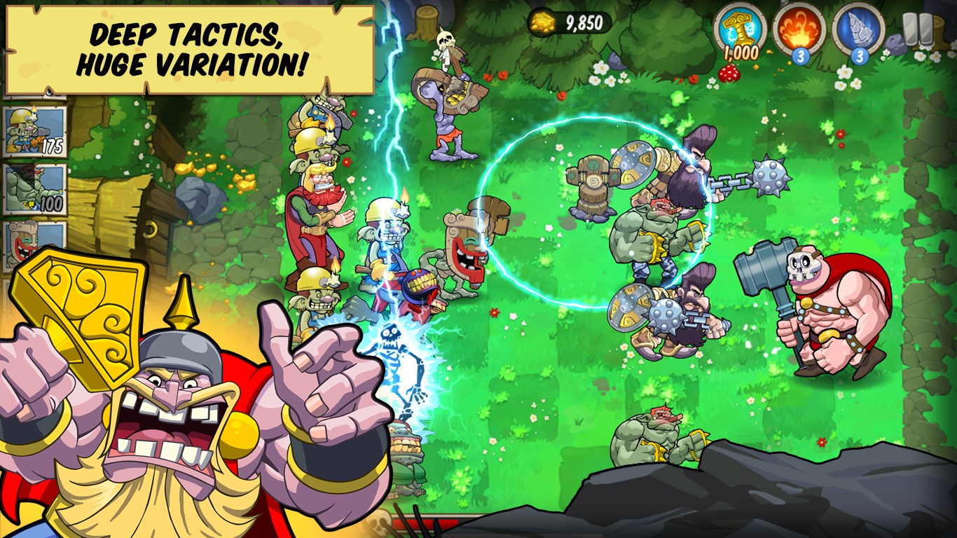 Screenshot: Try different tactics and discover a great variation of gameplay possibilities.