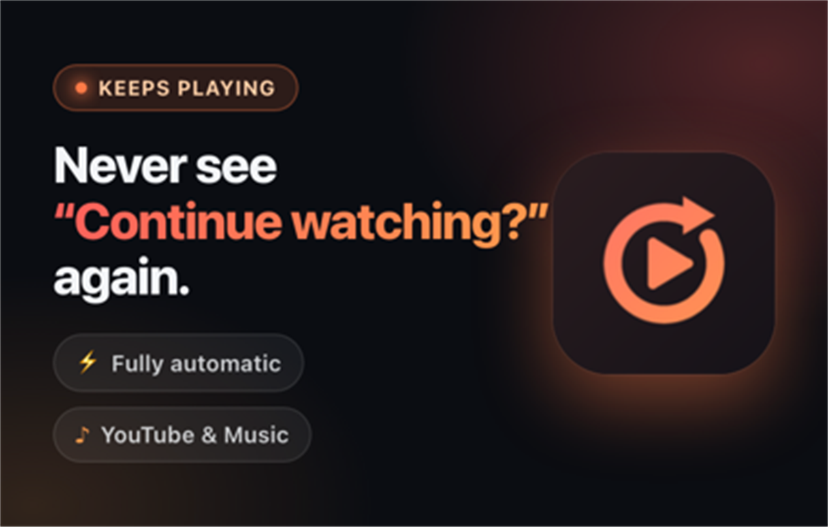 NonStop Youtube - Auto Continue Watching