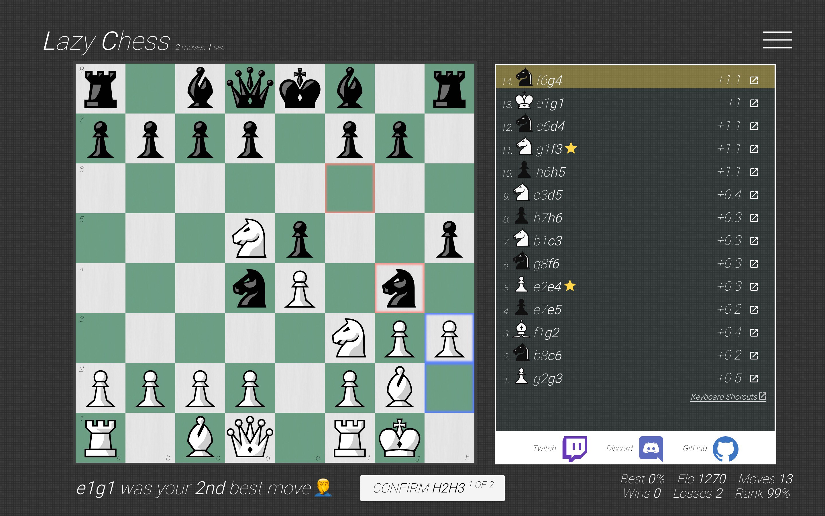 Captura de Pantalla 5 Lazy Chess windows