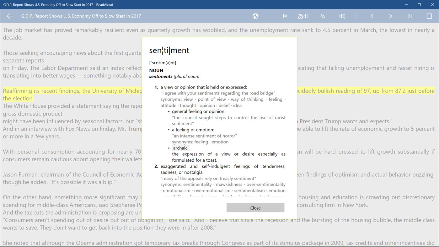 #4. ReadAloud (Windows) Podle: Optimilia Studios