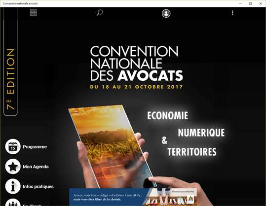 Convention nationale avocats screenshot 1