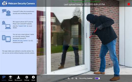 Webcam Security Camera screenshot 1