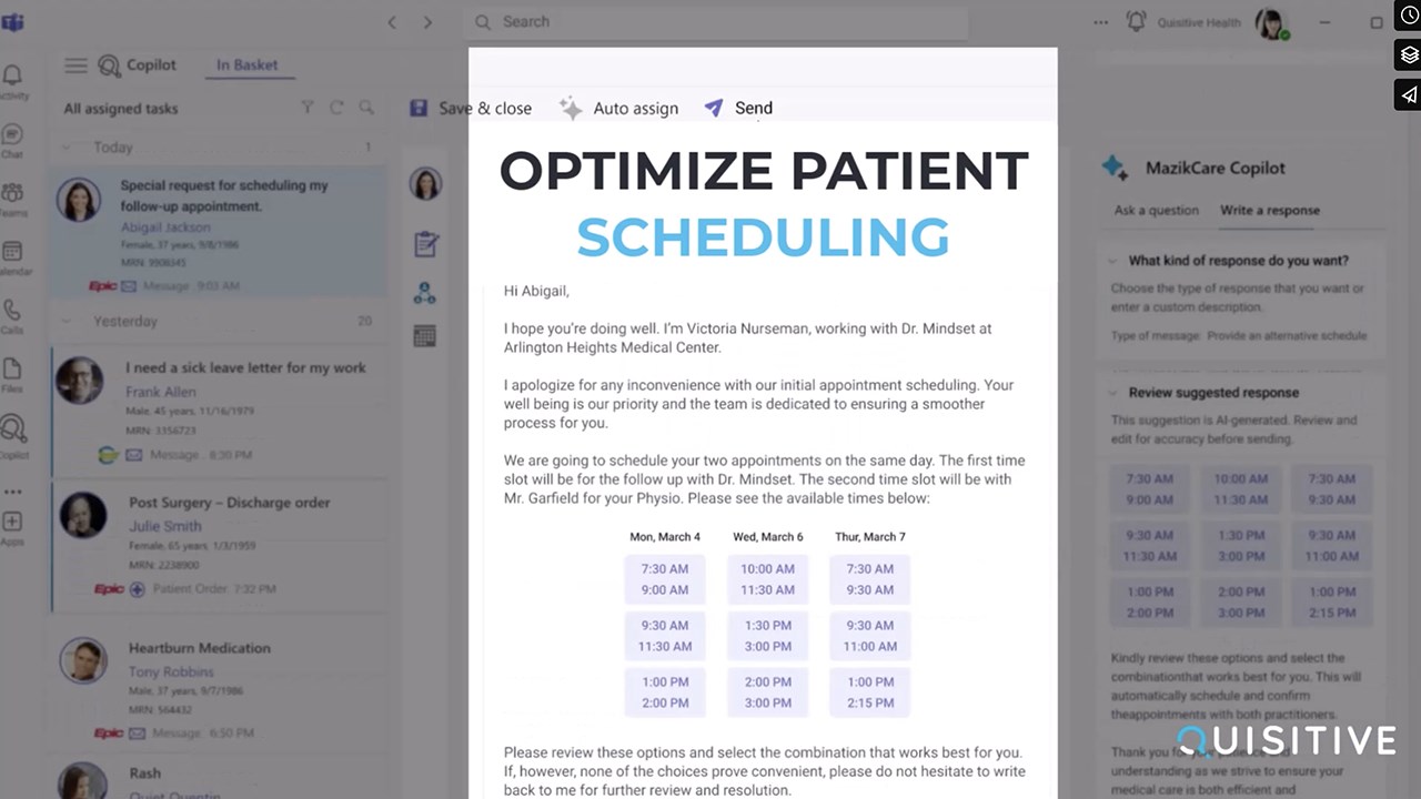 Snapshot 2 of MazikCare Copilot
