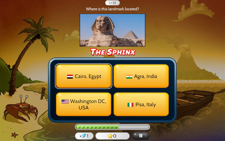 Capitals Quizzer - Country and Cities Trivia Game