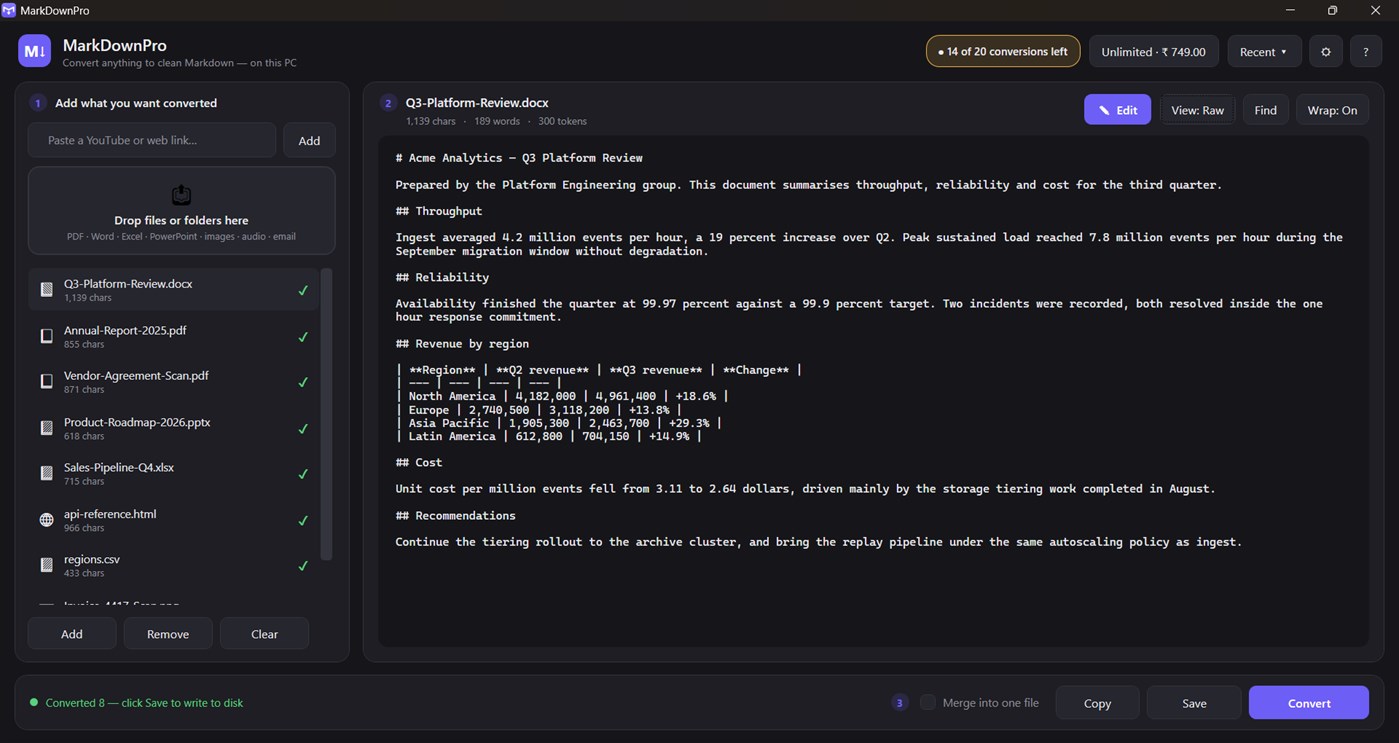 #3. MarkDownPro (Windows) Podle: azoksky