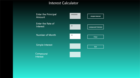Interest Calc Machine screenshot 2