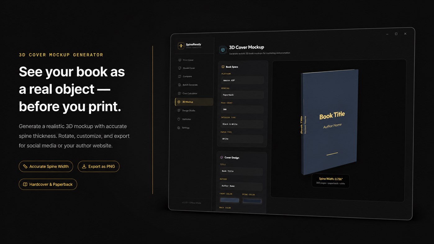 #6. SpineReady: Book Cover Templates for Every Platform (Windows) 作者: ZK Publishing