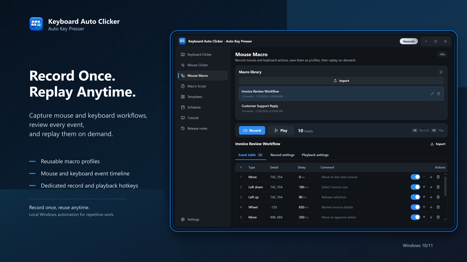 Keyboard Auto Clicker - Auto Key Presser screenshot
