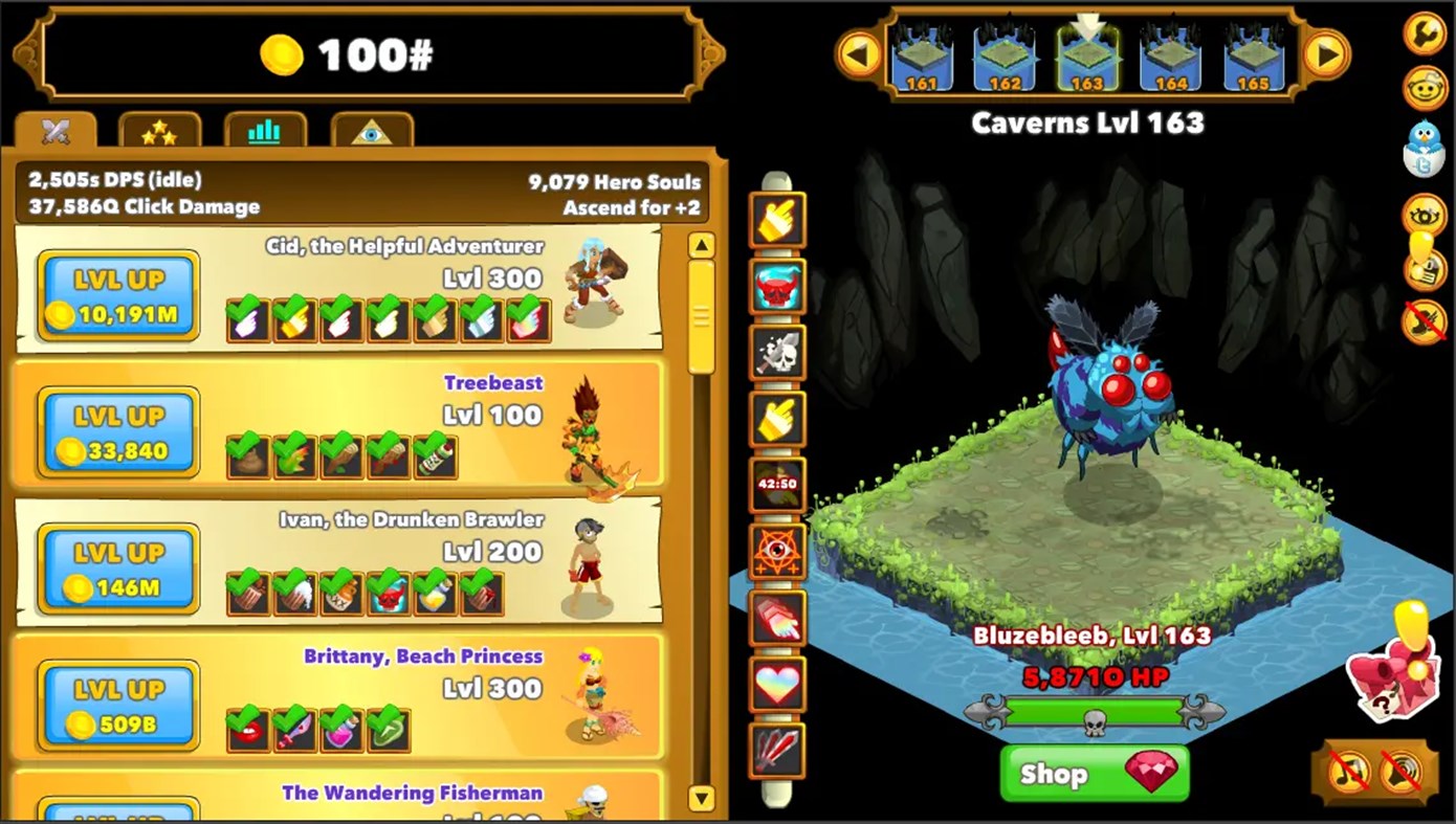 #2. Clicker Heroes - Idle RPG (Windows) Podle: Playsaurus