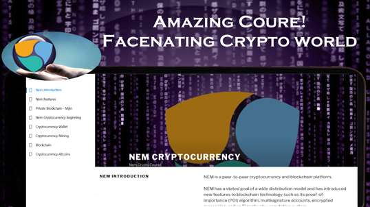 NEM cryptocurrency altcoin XEM and Mijin Blockchain screenshot 1