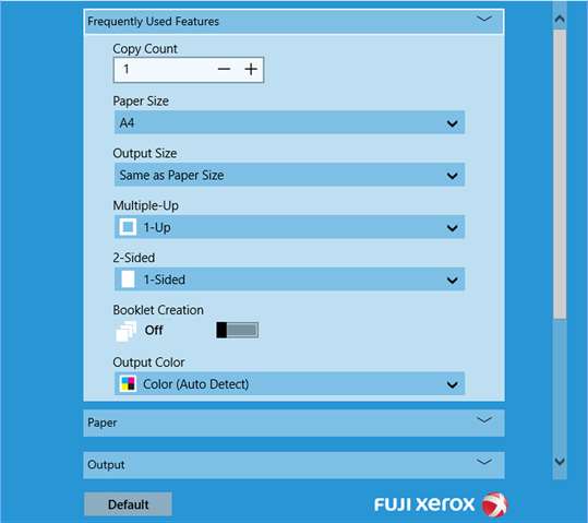 Fuji Xerox Print Extension screenshot 2