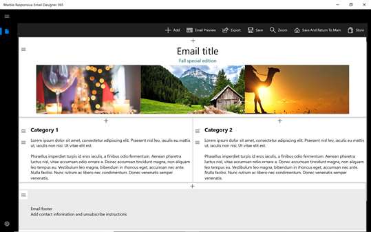 Marble Responsive Email Designer 365 screenshot 3