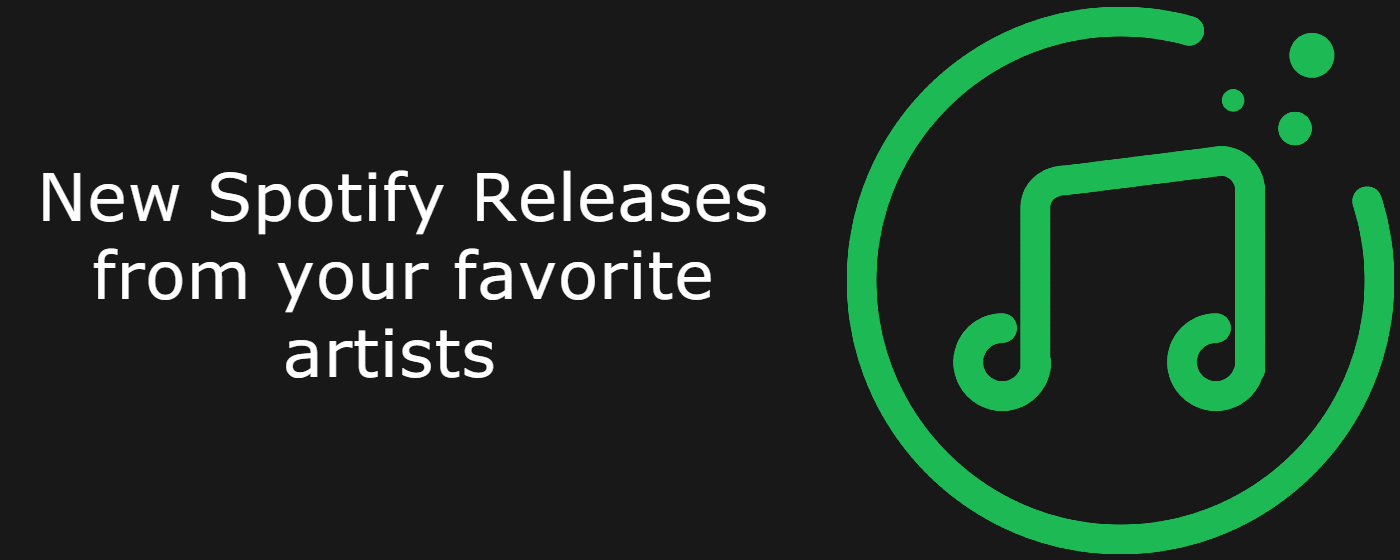 Spotify New Releases promo image