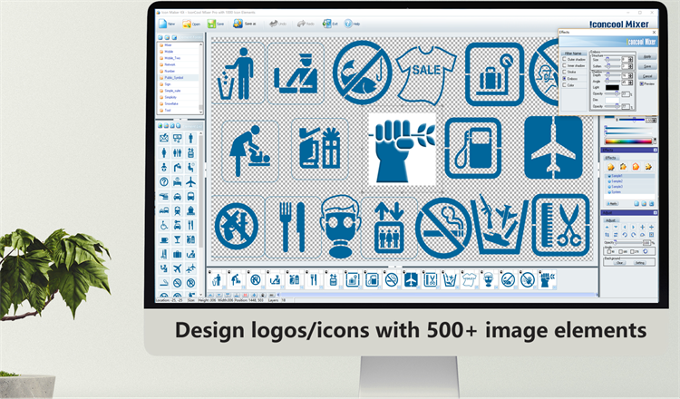 Logo Generator - IconCool Mixer - PC - (Windows)