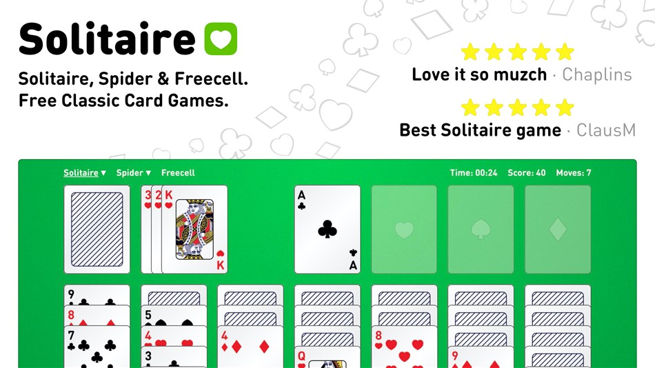 Solitaire · Klondike, Spider and Freecell (de Online Solitaire ...