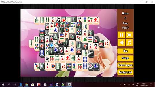 Mahjong Black White Game Pro screenshot 2