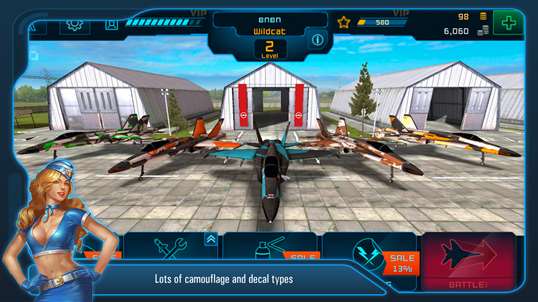 Battle of Warplanes: Airplane Games War Simulator screenshot 5