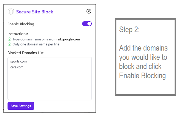 Secure Site Block