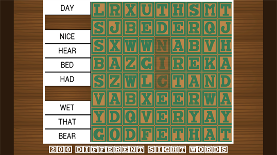 Word Owl's Word Search - First Grade (Sight Words) screenshot 2